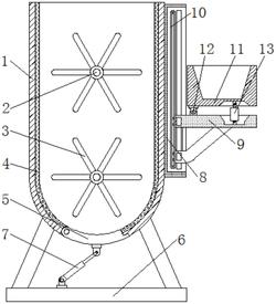 一种用于环保墙体材料加工中的建筑搅拌装置