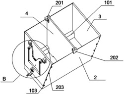 一种工业建筑工程用的提升机料斗结构