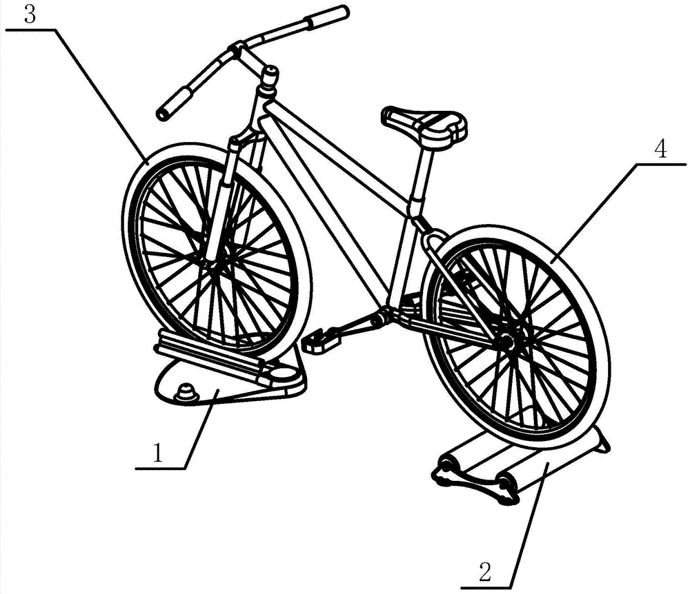 自固定回转式自行车骑行平衡模拟器