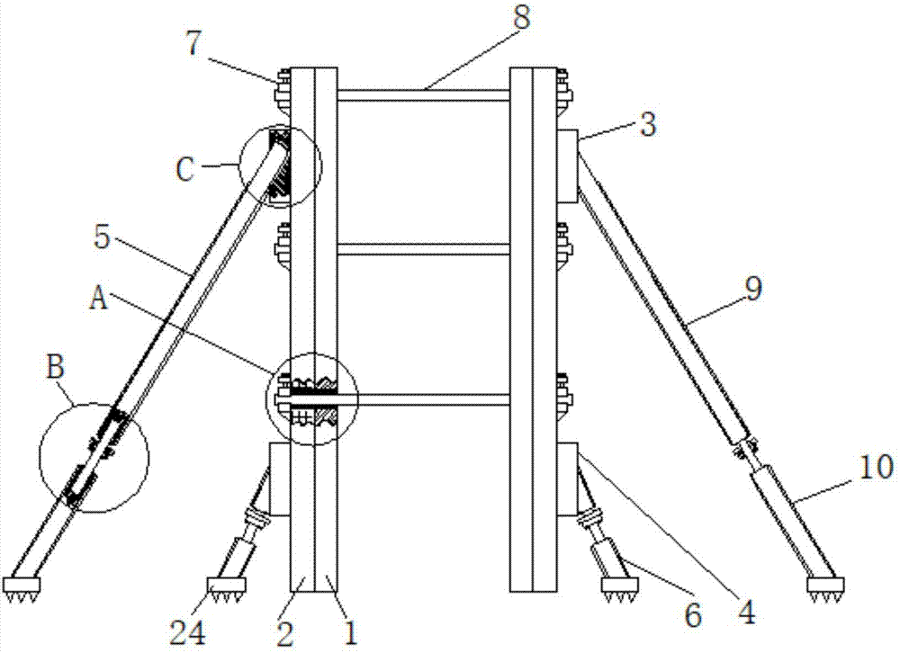 一种建筑用剪力墙浇筑模板固定装置