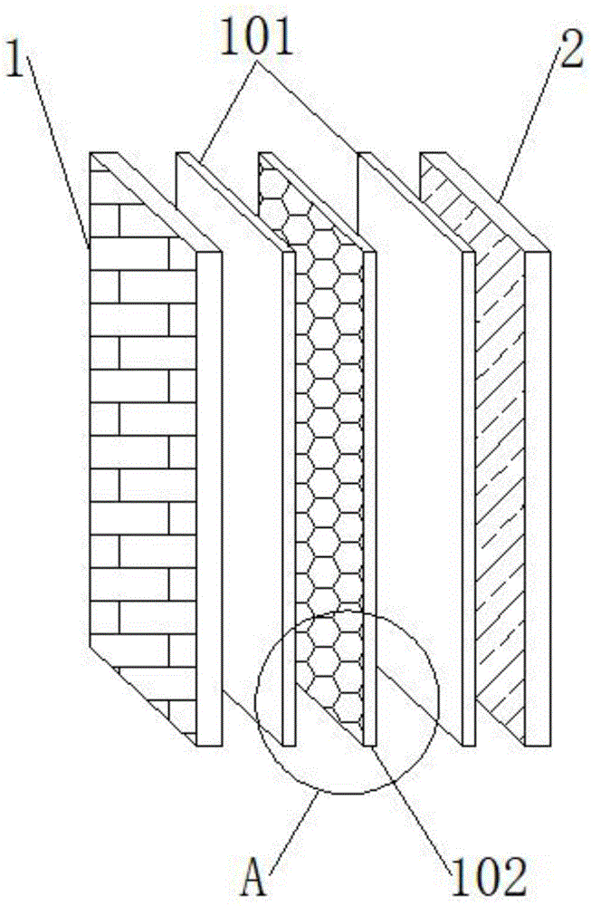 一种环保型蜂窝多功能建筑外墙