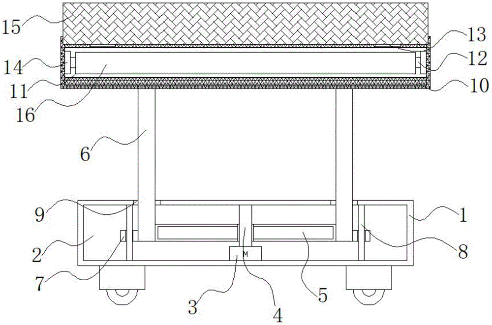 一种建筑施工用钢管放置台