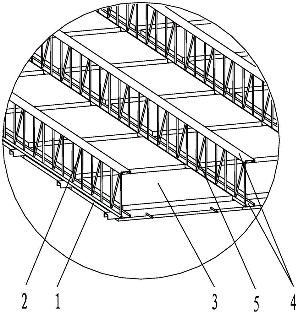 一种拼接空间桁架隔层楼板