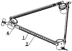 一种套管固定式三角型单晶硅太阳能板锁架