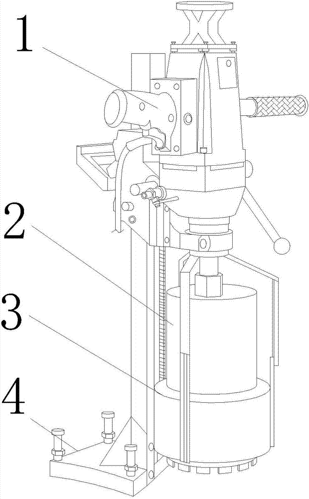一种基于桥梁安全性能的桥梁桩基侧位打孔器
