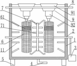 麦冬块根清洗过程用的具有进料辅具的装置