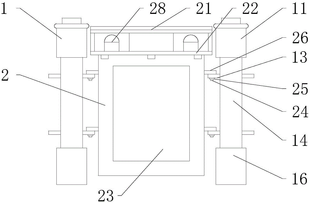 一种智慧城市用公交排队防护栏杆