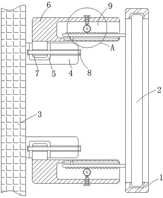 一种房屋建筑用玻璃幕墙的安装结构