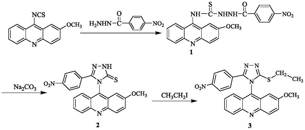 一种吖啶硫醚类衍生物及其制备方法和用途