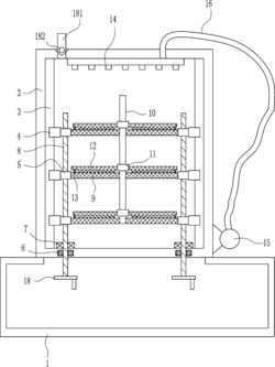 一种建筑施工用图纸通风型保护存放装置
