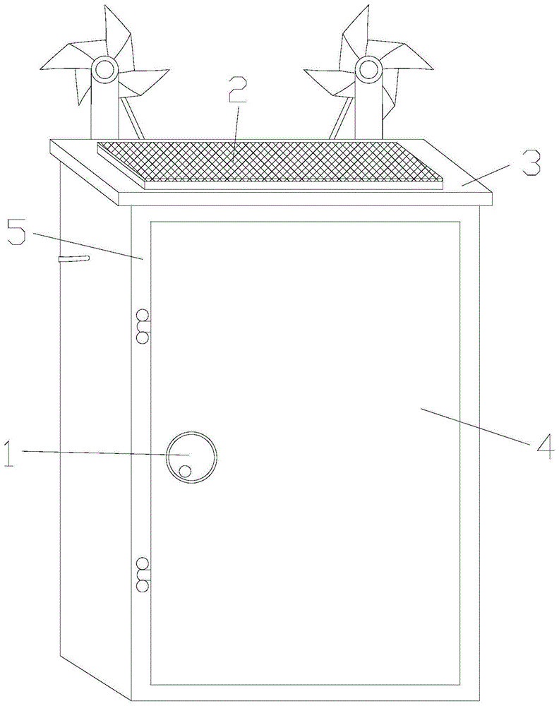 一种具有防鸟类筑巢装置的家用电力箱