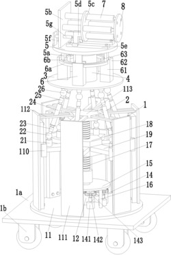 一种高度可调式建筑护栏清洗专用刚性支撑设备