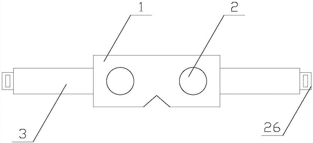 一种基于物联网的具有镜带自动紧固功能的VR眼镜
