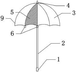 一种可视晴雨伞及其使用方法